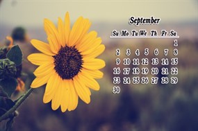 2018年9月日历图片